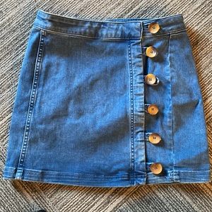 Free people denim skirt